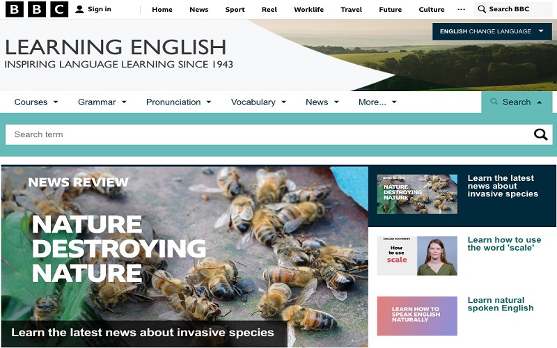website bbc learning english