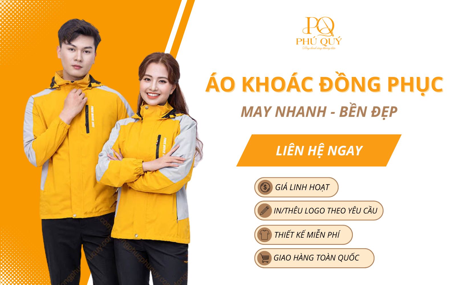 Xưởng may áo khoác đồng phục Phú Quý
